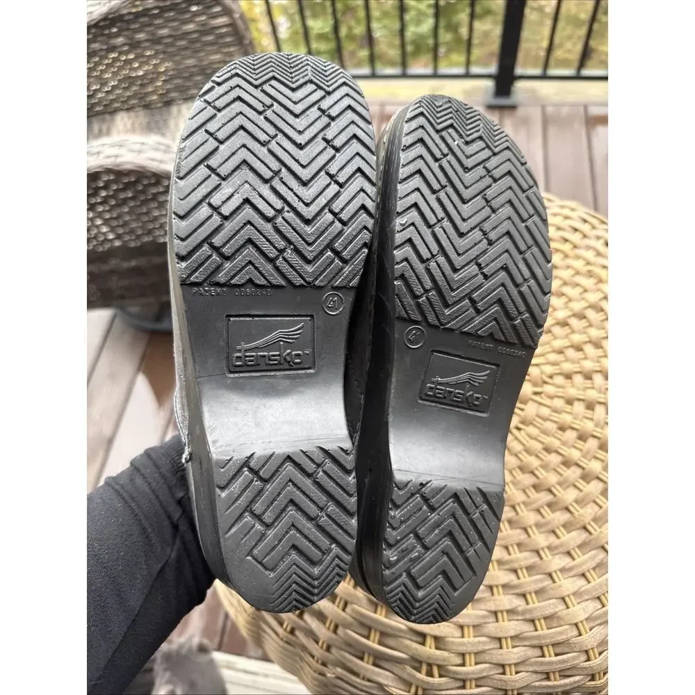 Dansko Black Leather Mules - Picture 12 of 14